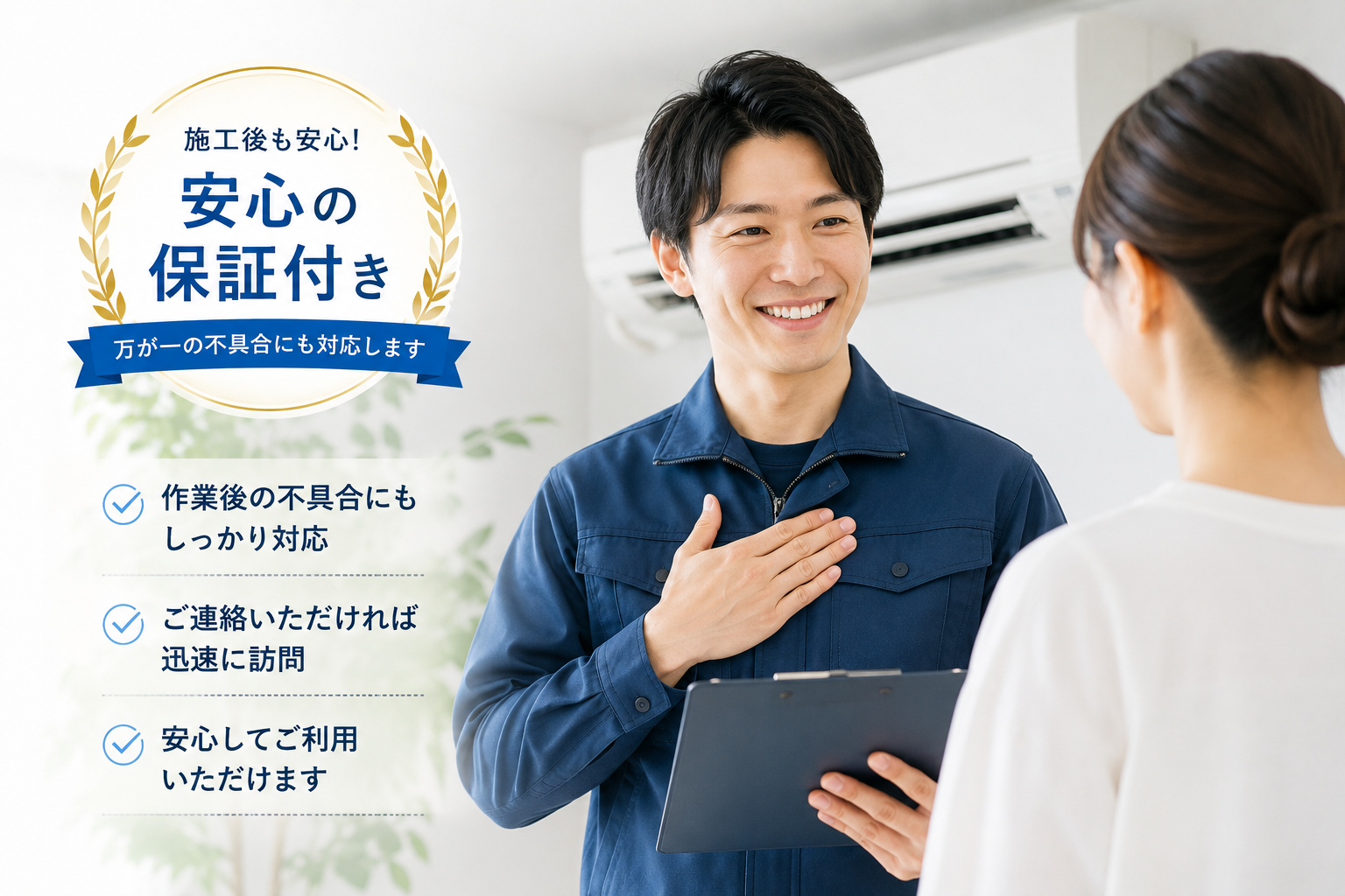 保証もあるから安心